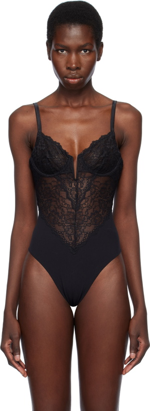 Photo: Fleur du Mal Black Bianca Lace Bodysuit