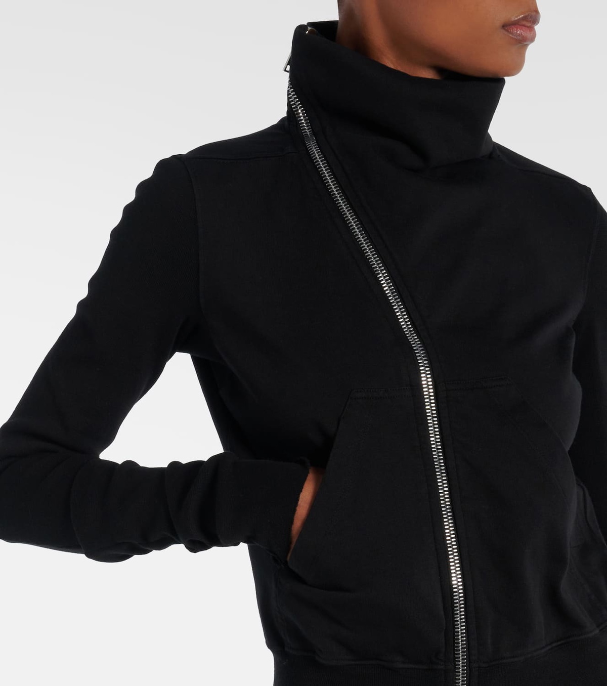 Rick Owens Mountain cotton jersey hoodie