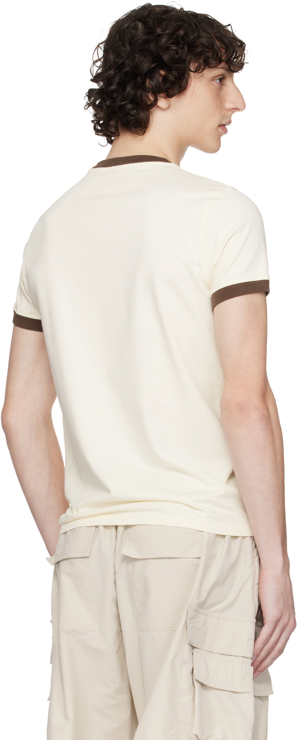 ABRA Beige 'I LOVE' Ringer T-shirt