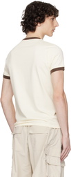 ABRA Beige 'I LOVE' Ringer T-shirt