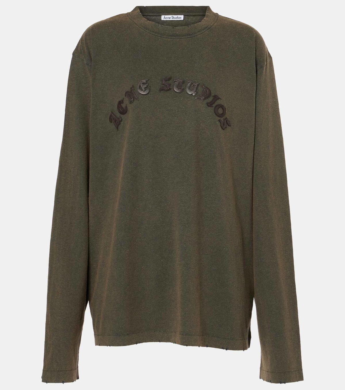 関税送料込み【ACNE STUDIOS】Logo applique cotton jersey top Acne Studios Logo appliqué cotton jersey top Acne Studios