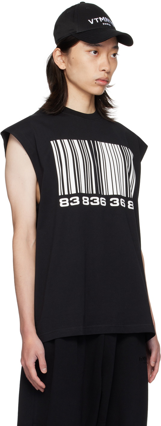 VTMNTS Black Graphic Tank Top