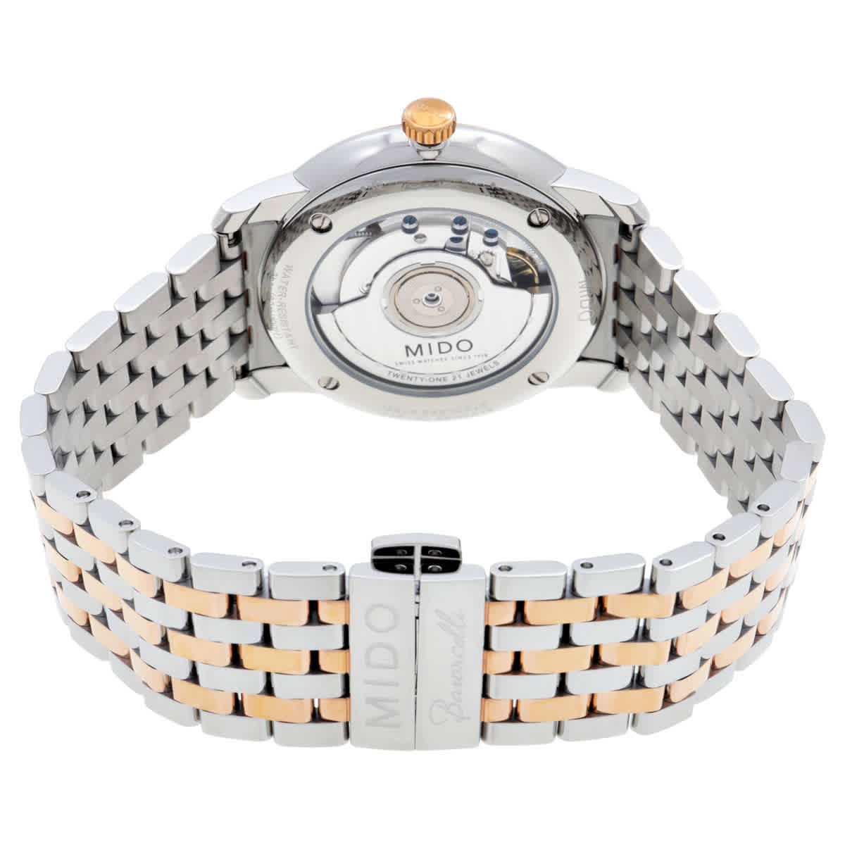 Mido Baroncelli Smiling Moon Automatic White Dial Mens Watch M0274072201001