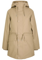 Rains Padded Rubberised Parka Beige