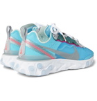 Nike - React Element 87 Ripstop, Leather and Suede Sneakers - Pink