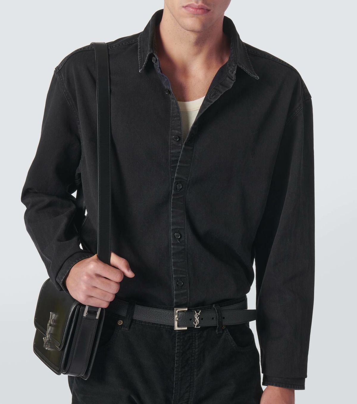 Saint Laurent Cassandre denim shirt Saint Laurent