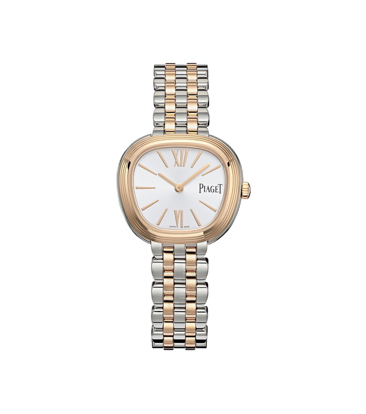 Photo: Piaget Sixtie 29mm 18kt rose gold and stainless steel watch