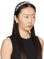 AREA Silver Crystal Stud Headband