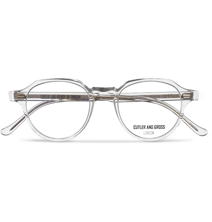 Photo: Cutler and Gross - Round-Frame Acetate Optical Glasses - White