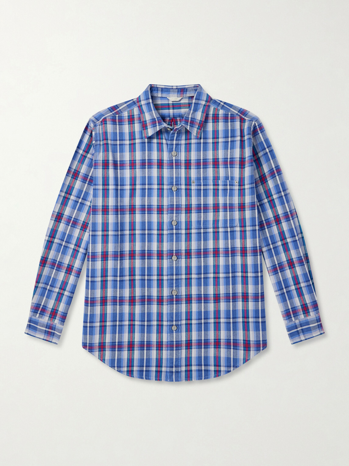 Aimé Leon Dore - Checked Cotton-Twill Shirt - Blue