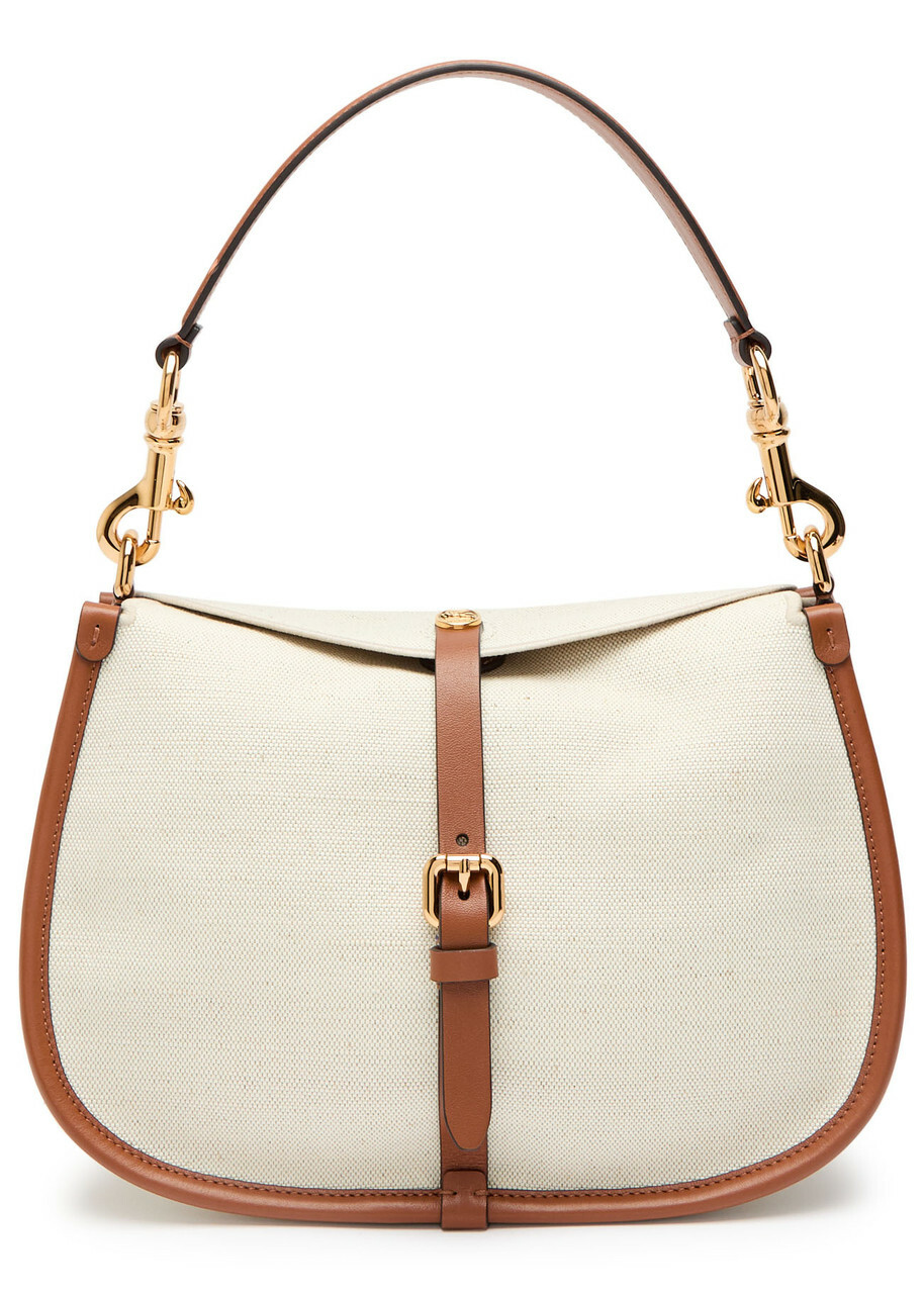 Etro Pony Canvas and Leather Cross-body bag - Beige - One Size
