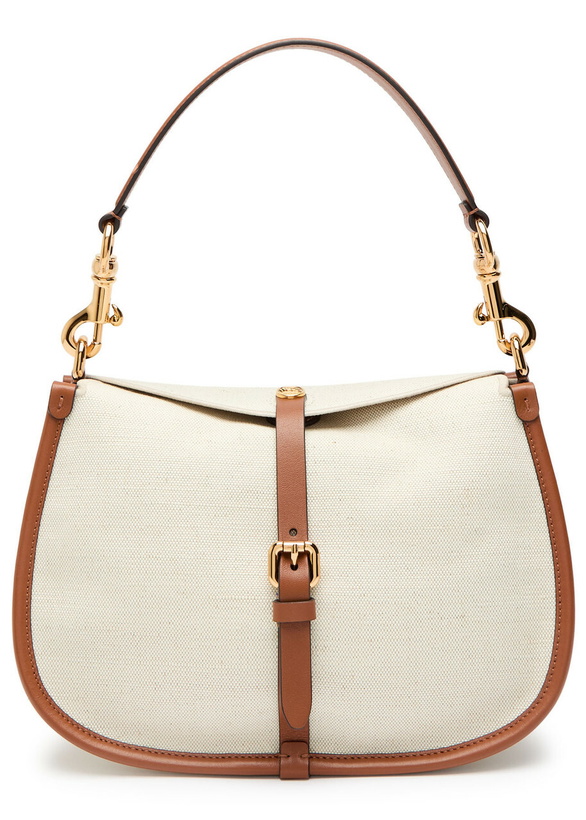 Photo: Etro Pony Canvas and Leather Cross-body bag - Beige - One Size