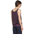 Dries Van Noten Purple Jarret Metallic Tank Top