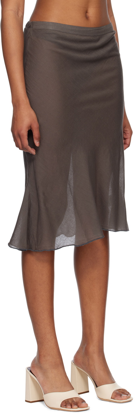Gimaguas Grey Cala Midi Skirt Gimaguas