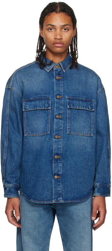 Photo: DARKPARK Blue Warren Denim Shirt