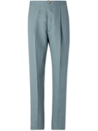 GIULIVA HERITAGE - Vito Pleated Linen Suit Trousers - Blue - IT 48