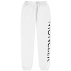 Moncler Men's Side Logo Sweat Pant in White