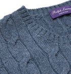 Ralph Lauren Purple Label - Slim-Fit Cable-Knit Cashmere Sweater - Blue