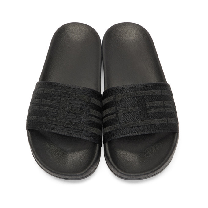 Baja East Black Fila Edition Drifter Slides Baja East