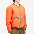 Checks Downtown Men's Reversible Liner Jacket in Olive/Orange