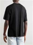 POLITE WORLDWIDE® - Printed Cotton and Hemp-Blend Jersey T-Shirt - Black