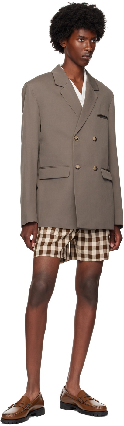Nanushka Taupe Wool Blazer