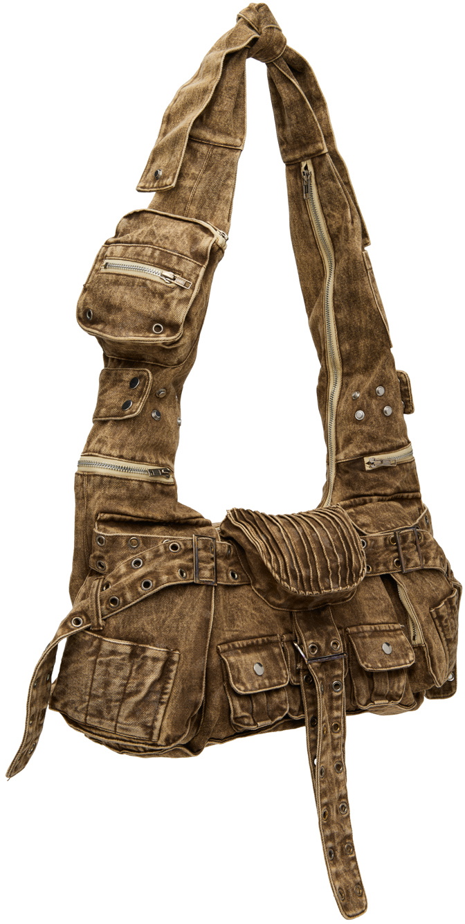 no/faith studios multipocket leather bag NO/FAITH STUDIOS