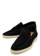 Aurélien Yacht Suede Loafers Black