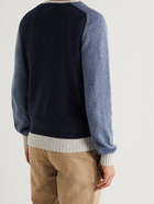 HOWLIN' - Colour-Block Wool and Cotton-Blend Sweater - Blue - S