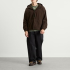 TTT MSW Men's Polartec Logo Fleece Hooded Jacket in Brown