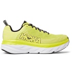 Hoka One One - Bondi 6 Rubber-Trimmed Mesh Running Sneakers - Yellow