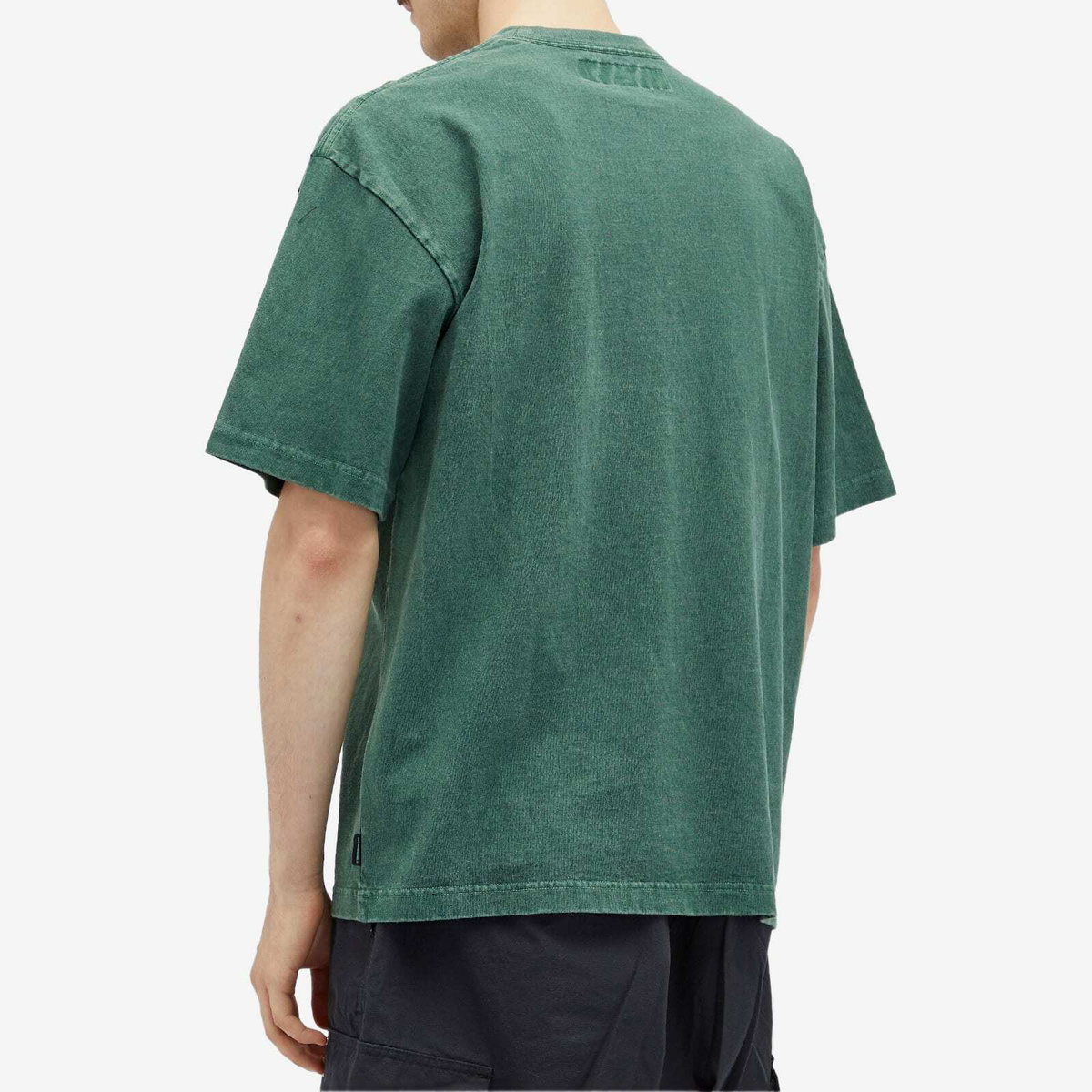 Neighborhood Men's Pigment Dyed Crew Neck T-Shirt in Green Neighborhood Men's Pigment Dyed Crew Neck T-Shirt in Green