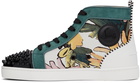 Christian Louboutin Multicolor Lou Spikes Orlato Sneakers