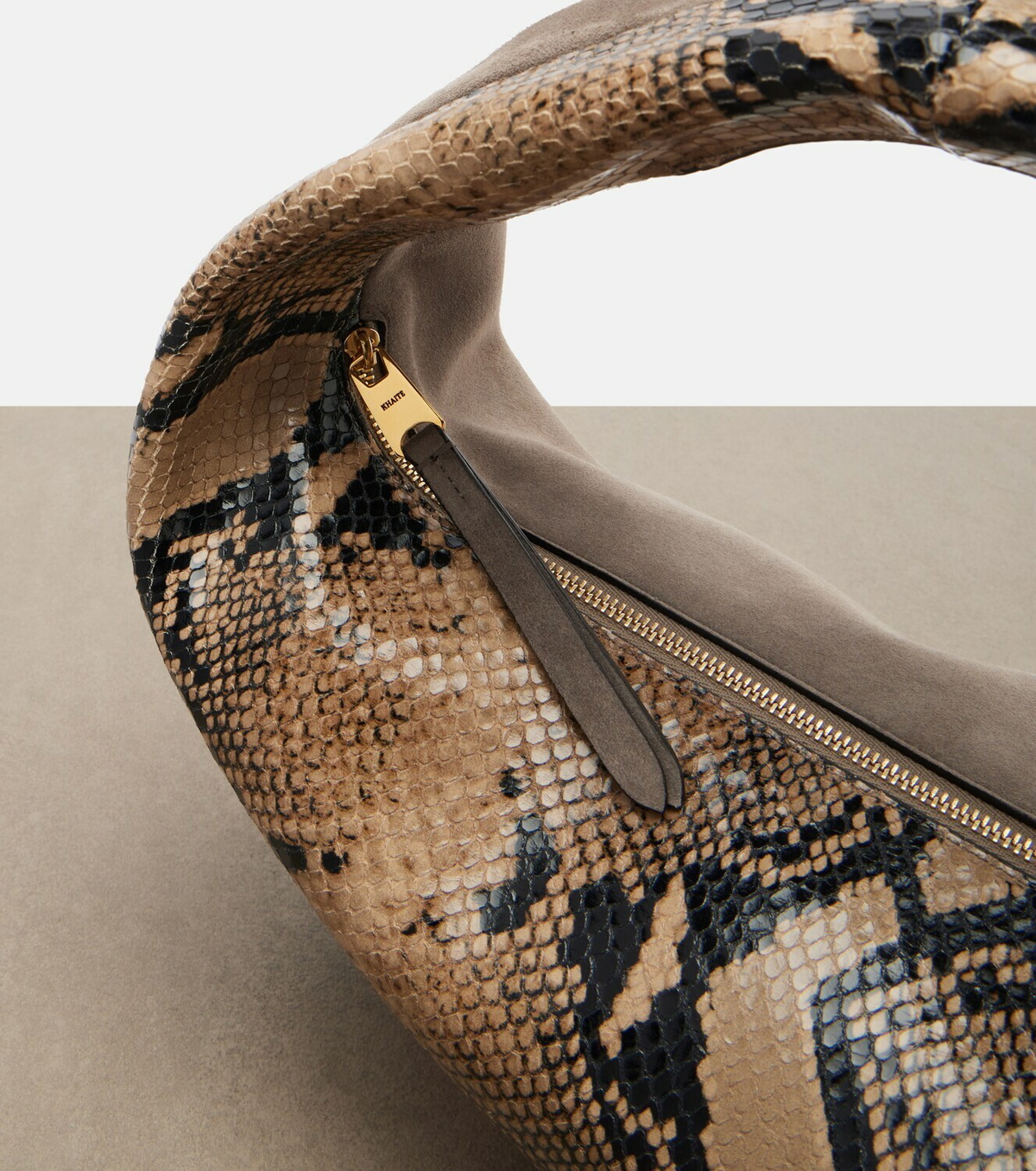 Khaite Olivia Medium snake-effect leather tote bag