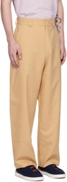 ZEGNA Beige Paneled Trousers