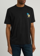 PS Paul Smith Logo-printed Cotton T-shirt Black