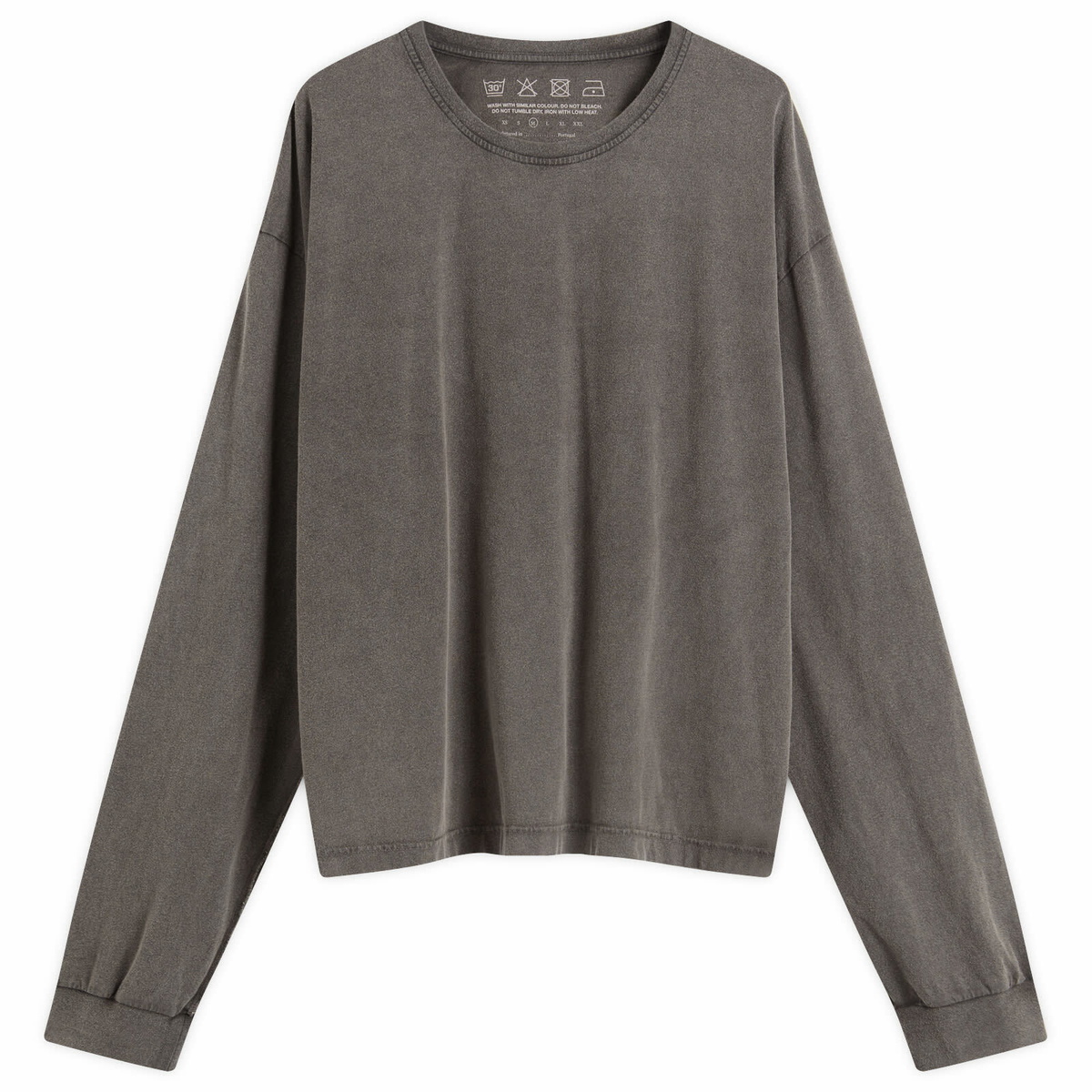 mfpen Men's Relaxed LS T-Shirt in Washed Graphite mfpen