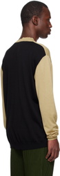 UMA WANG Tan & Black Duotone Sweater