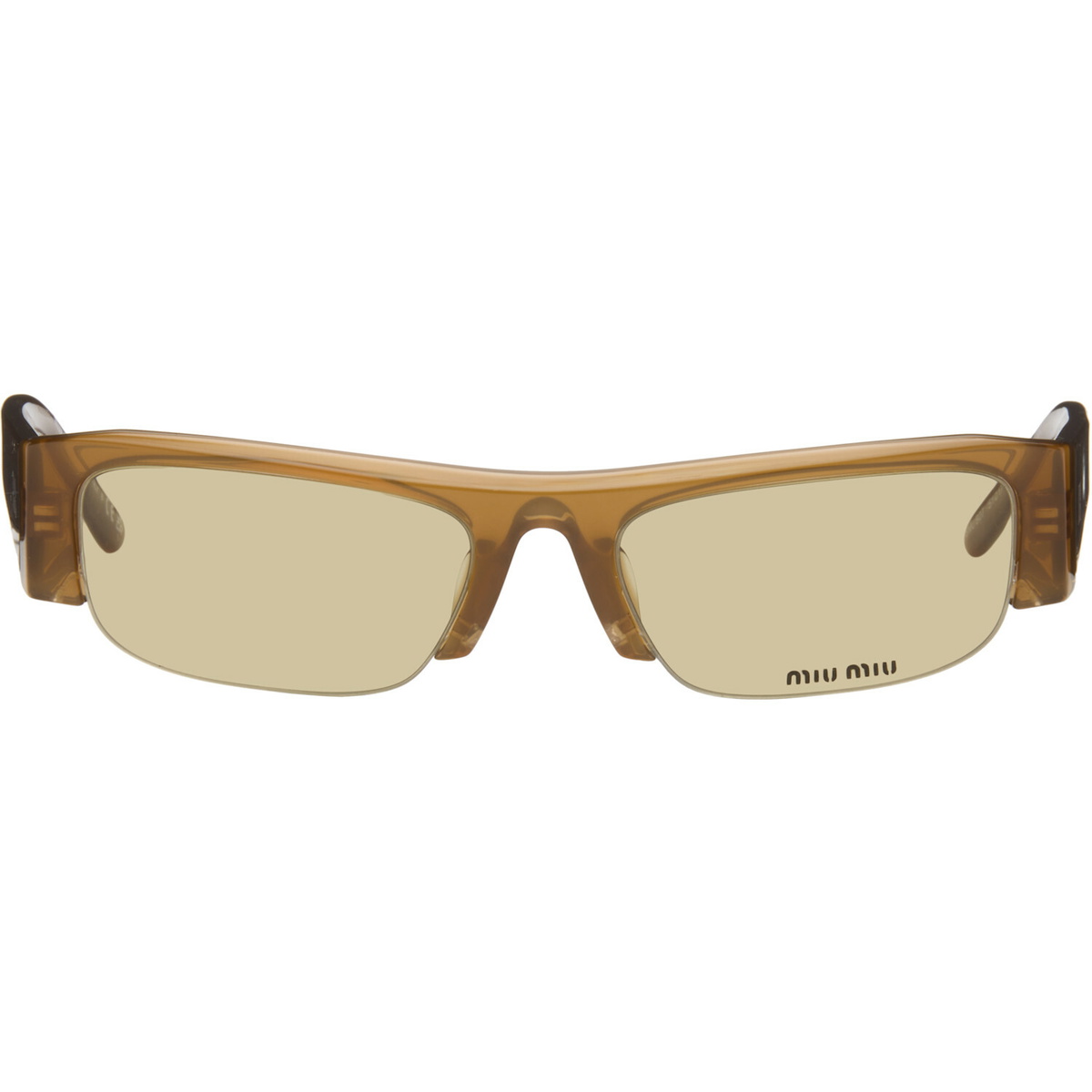 Miu Miu Eyewear Brown Vedette Sunglasses