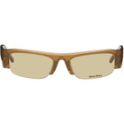Miu Miu Eyewear Brown Vedette Sunglasses