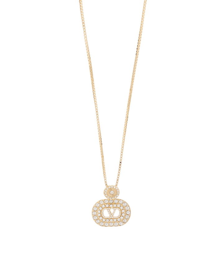 Photo: Valentino VLogo Swarovski®-embellished pendant necklace