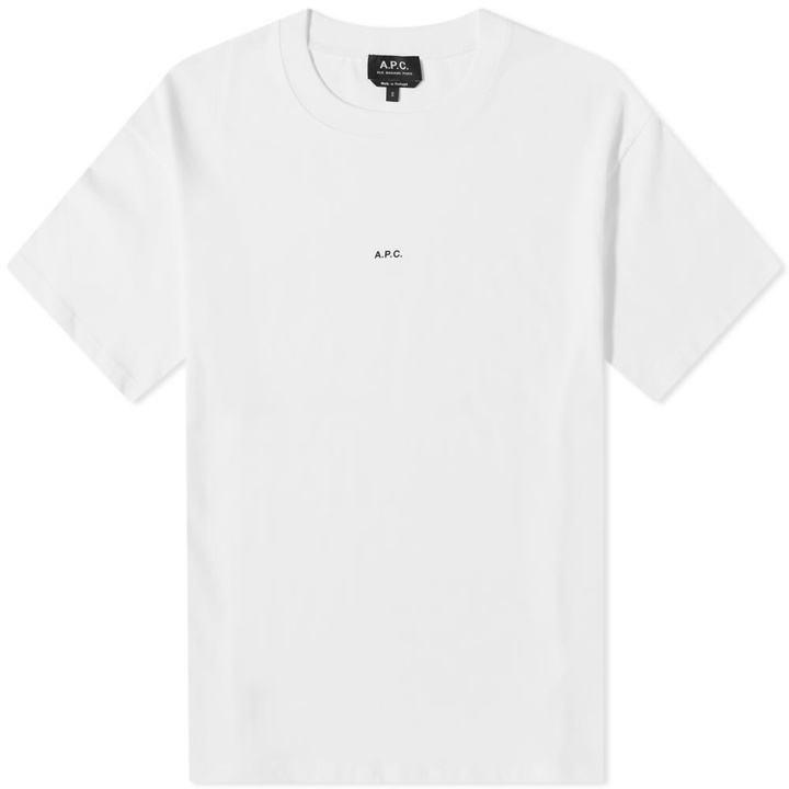 Photo: A.P.C. Men's Kyle Logo T-Shirt in White