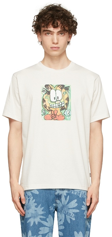 Photo: Marc Jacobs Heaven Off-White Heaven by Marc Jacobs Garfield T-Shirt