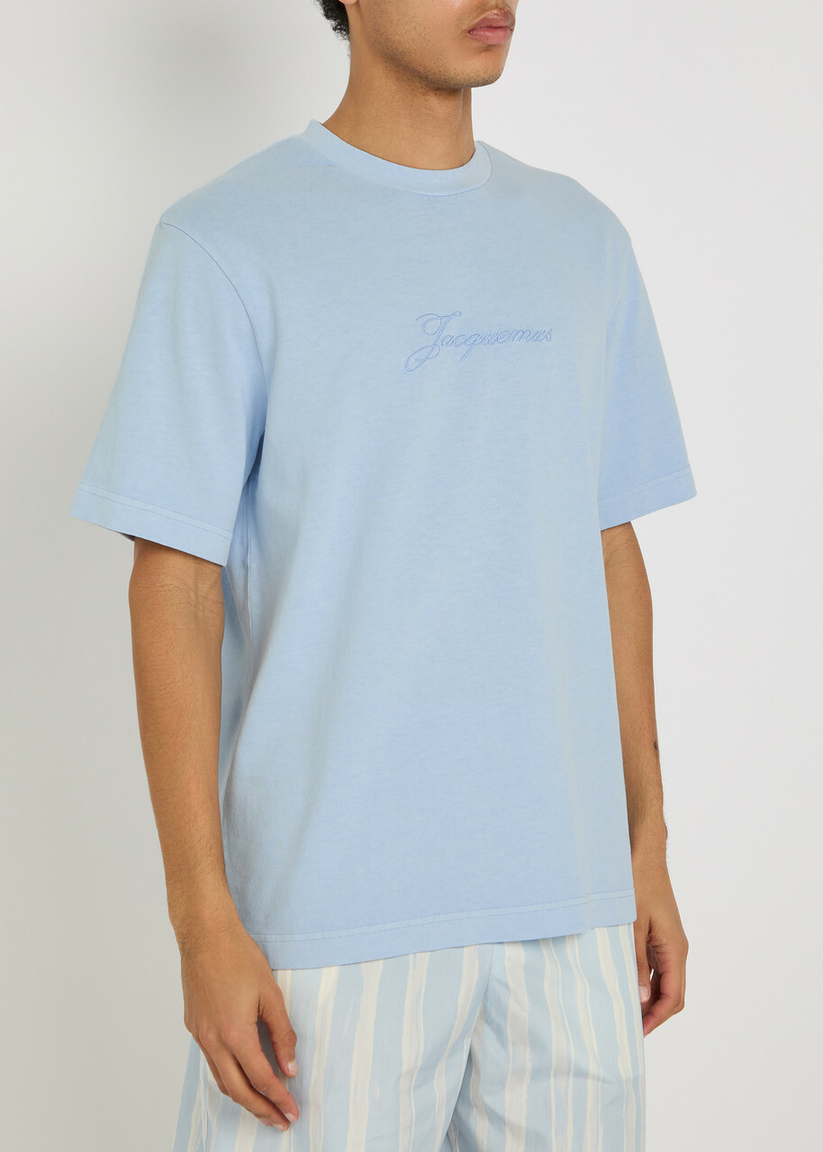 Jacquemus Le Tshirt Pigmento Cotton T-shirt Blue