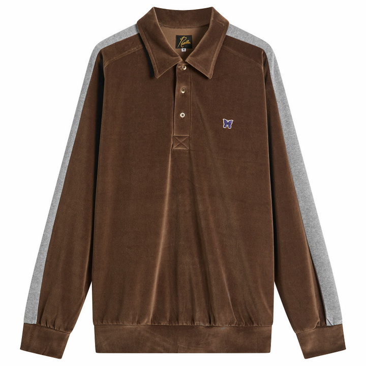Photo: Needles Women's Side Line Pullover Shirt in Brown