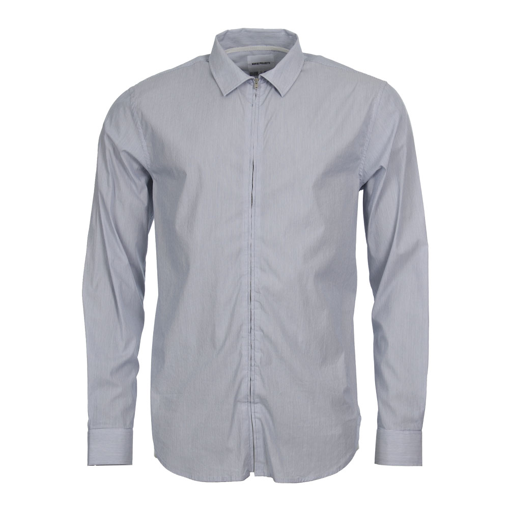 Shirt - Blue Fine Stripe Osvald