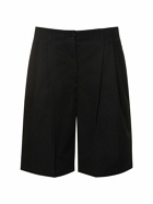 TOTEME - Relaxed Pleated Twill Cotton Shorts
