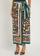 Alemais Maroc Printed Linen Midi Wrap Skirt Multicoloured
