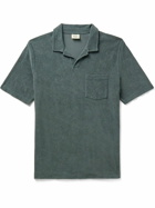 Hartford - Cotton-Terry Polo Shirt - Gray