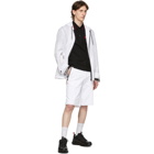 Burberry White Globe Tailored Shorts